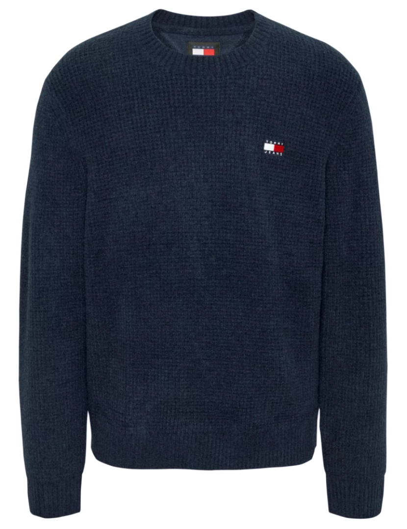 Tommy Jeans - Tommy Jeans Waffle Sweater Azul