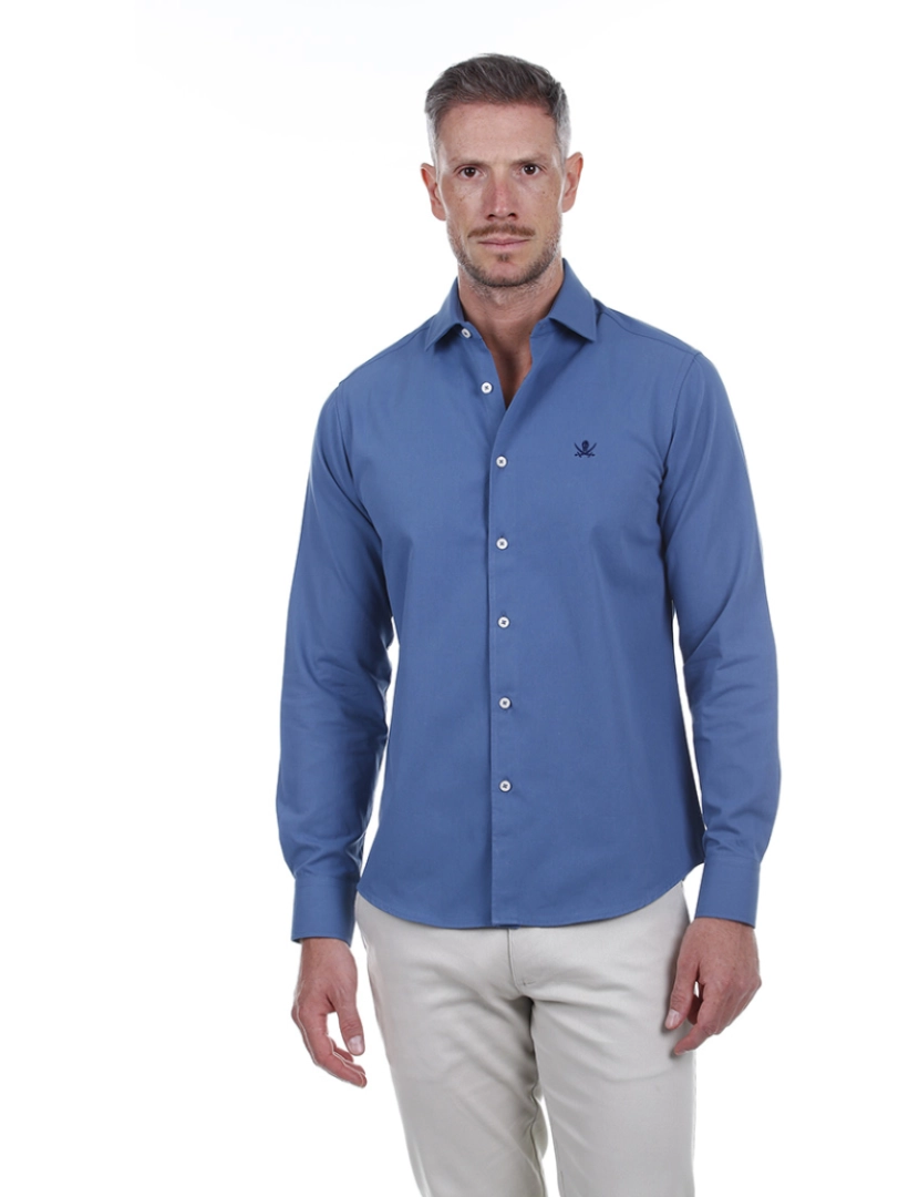 Time of Bocha - Camisa de Homem Azul Cobalto