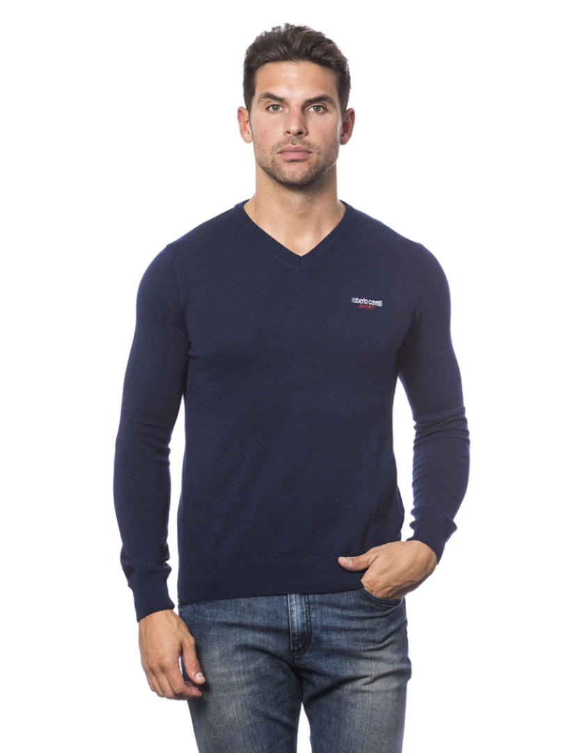 Roberto Cavalli - Sweatshirt de Homem azul-marinho