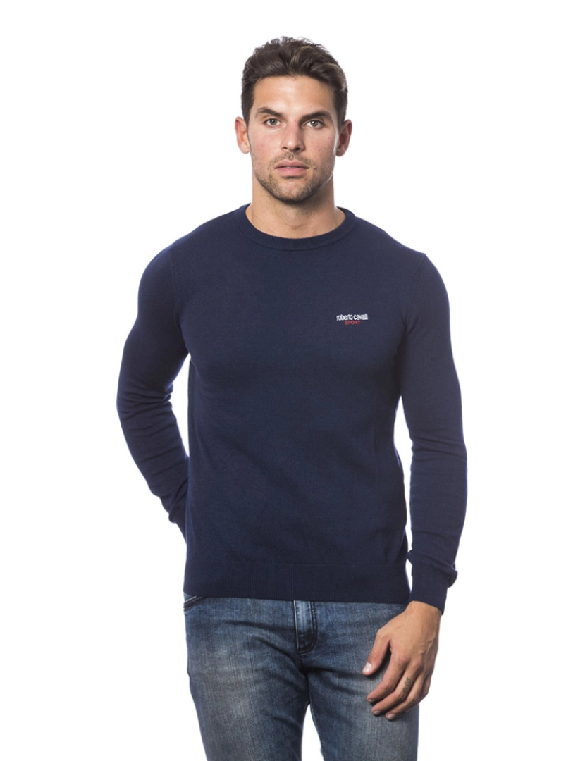 Roberto Cavalli - Sweatshirt de Homem azul-marinho