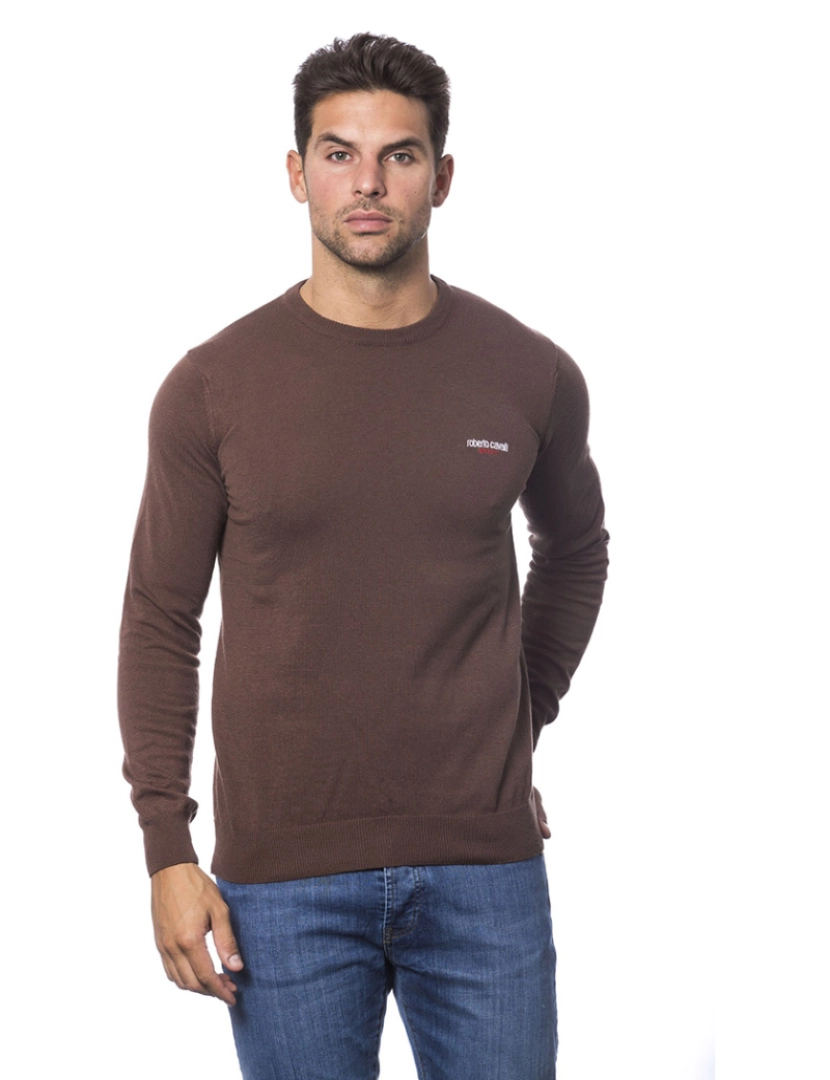 Roberto Cavalli - Sweatshirt de Homem Castanho