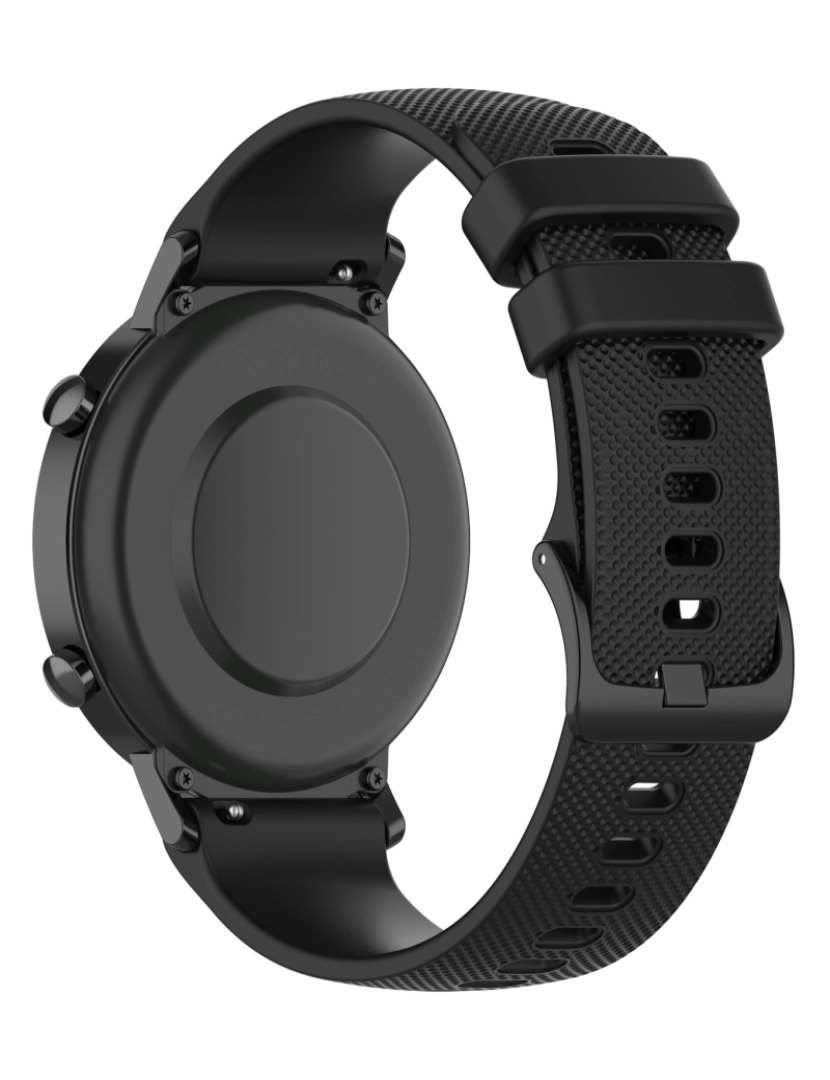 imagem de Pulseira de relógio de silicone Black 20 mm3