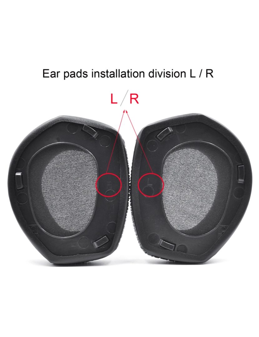 imagem de Almofadas de ouvido para Sennheiser HDR RS 165/175/185/195 LeatherEarpads3