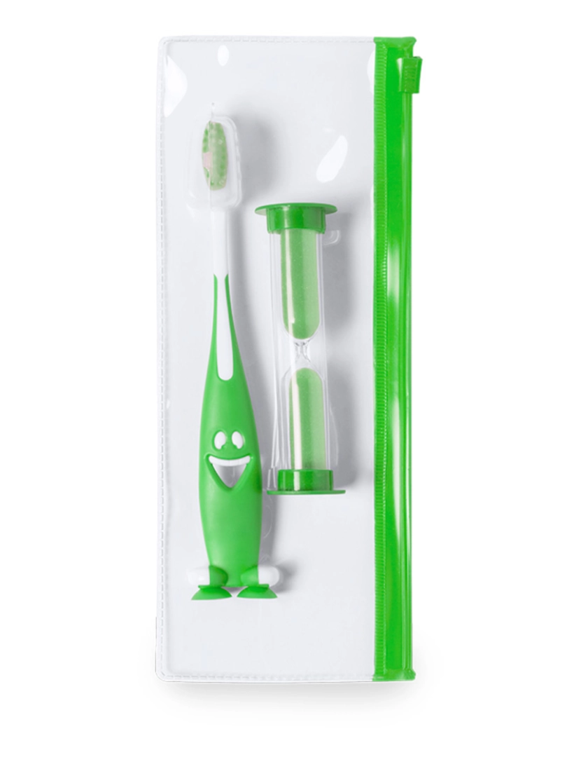 DAM - DAM Conjunto de higiene dental  Fident. 8x20x2 cm. Cor verde