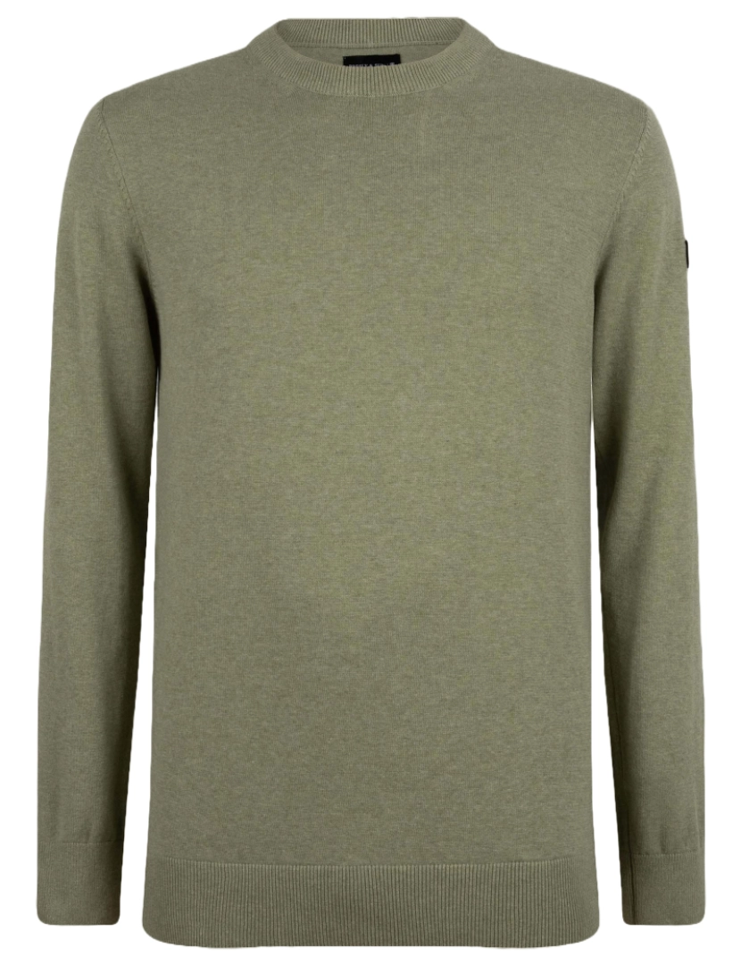 Presly & Sun - Presly & Sun Will R-Neck Knitted Pullover  Verde