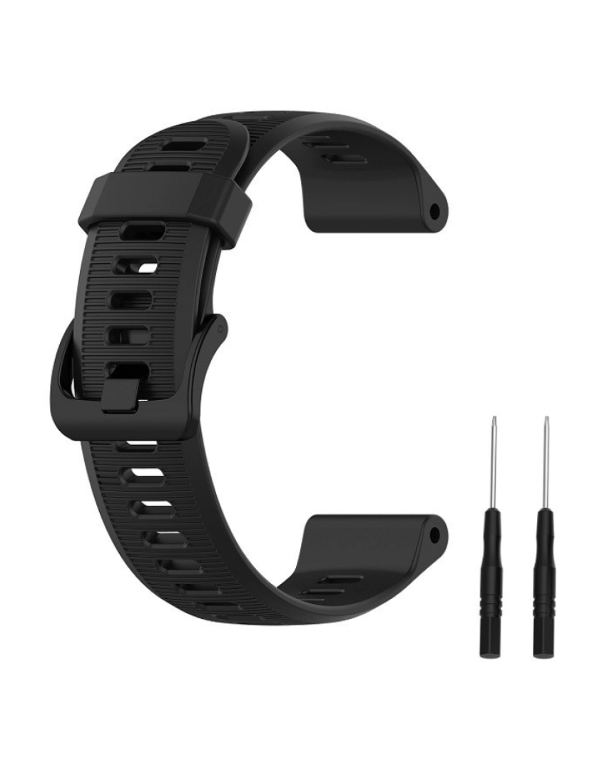 Inf - Pulseira de relógio de silicone Forerunner 945/935, Garmin Fenix 5 Black