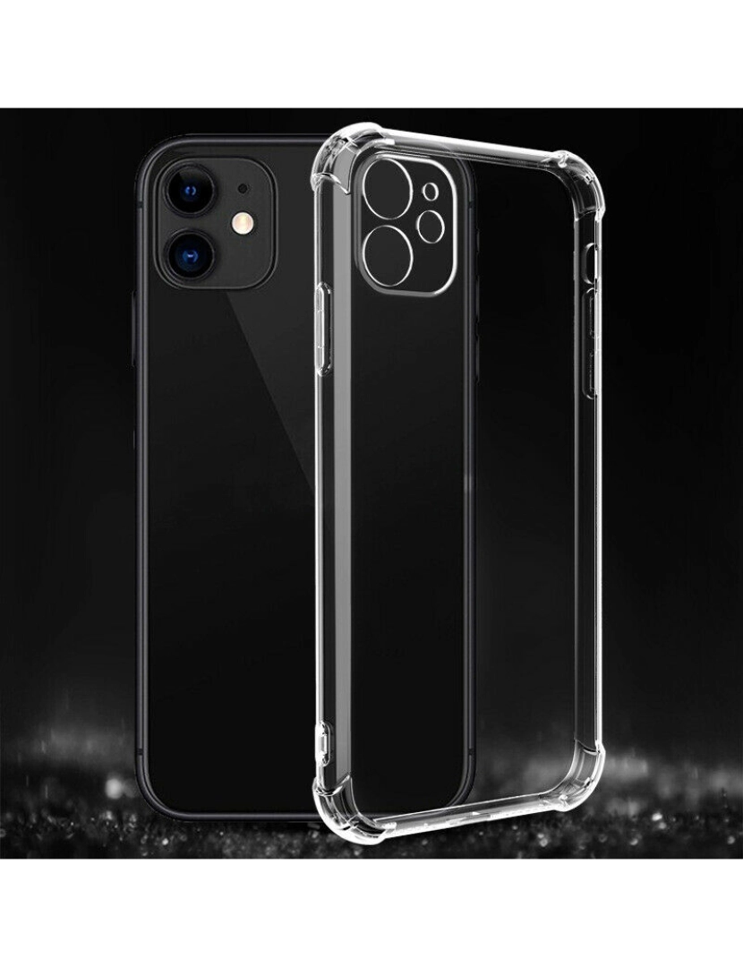 imagem de Capa móvel transparente à prova de choque para iPhone 12 Mini TPU4