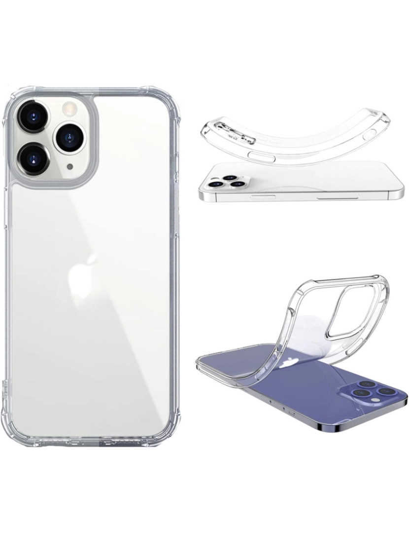 imagem de Capa móvel transparente à prova de choque para iPhone 12 Mini TPU6