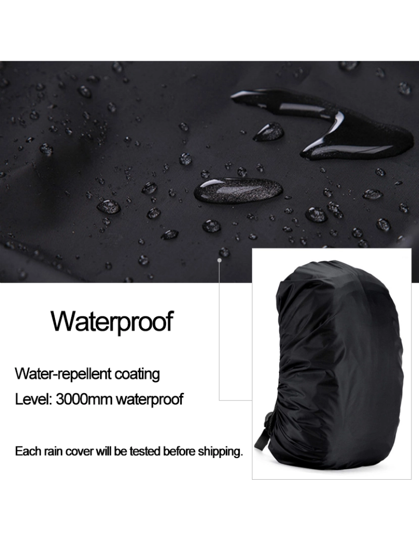 imagem de Capa de chuva para mochila Black6