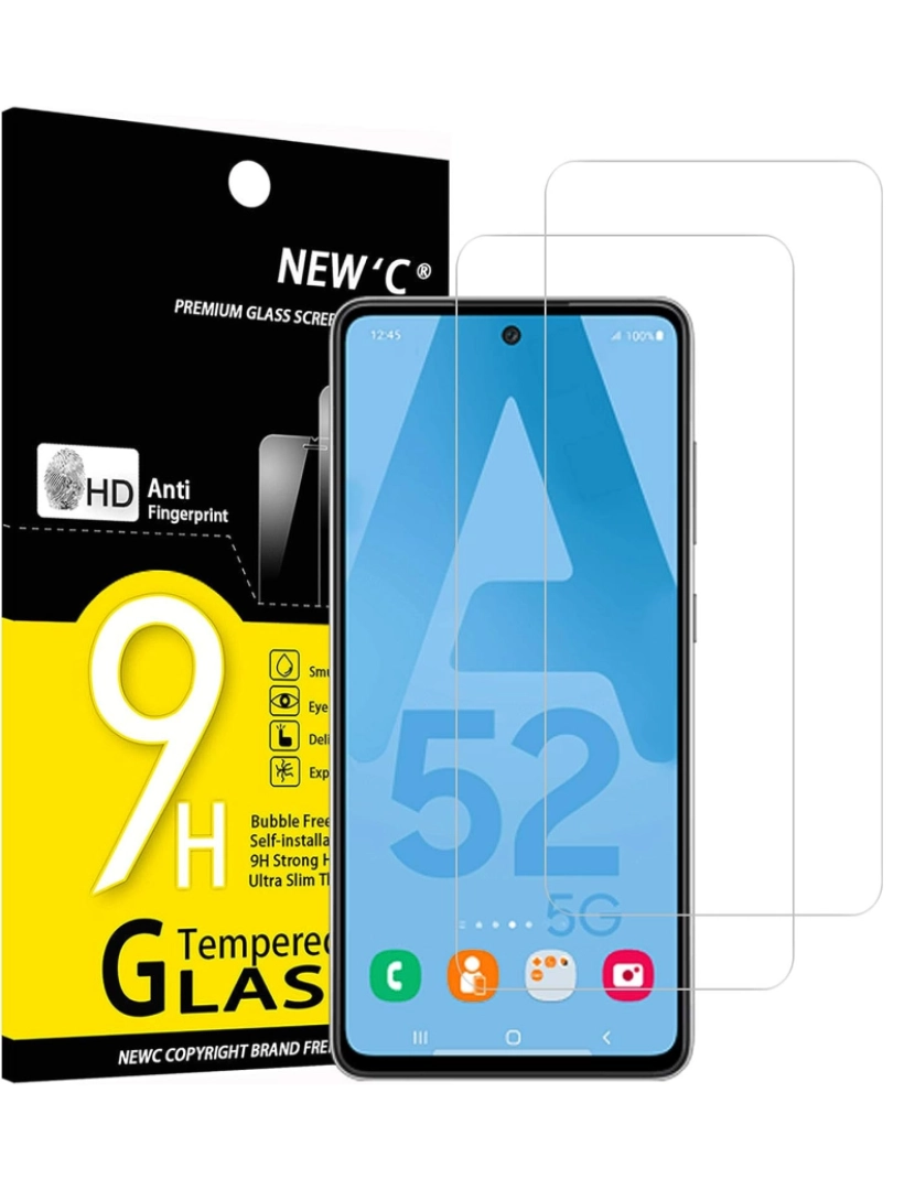 Inf - Protetor de tela Samsung Galaxy A52/A52 5G/A52S 5G vidro temperado pacote com 2