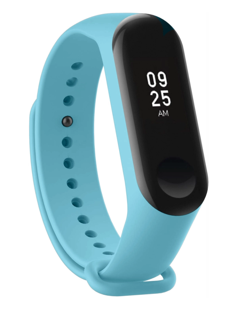 imagem de DAM Correia de silicone  compatível com Xiaomi Band 25x1x2 Cm. Azul claro1