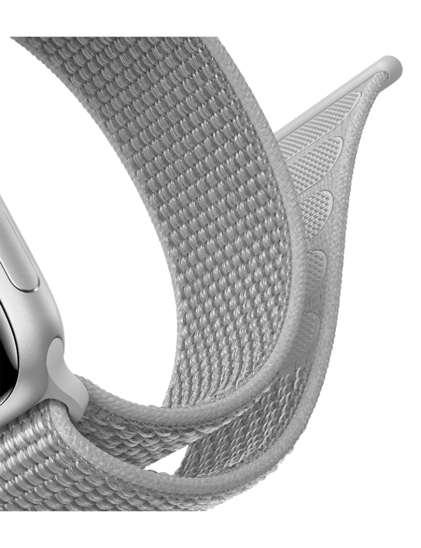 imagem de DAM Pulseira de nylon  compatível com Apple Watch 42/44/45/49mm 20x3 cm. Cor preta2