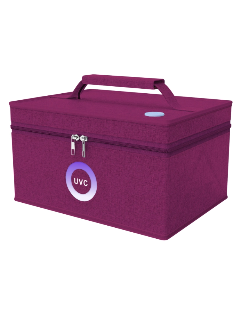 imagem de DAM Esterilizador portátil de raios LED ultravioleta  26x19x14 Cm. Vermelho6