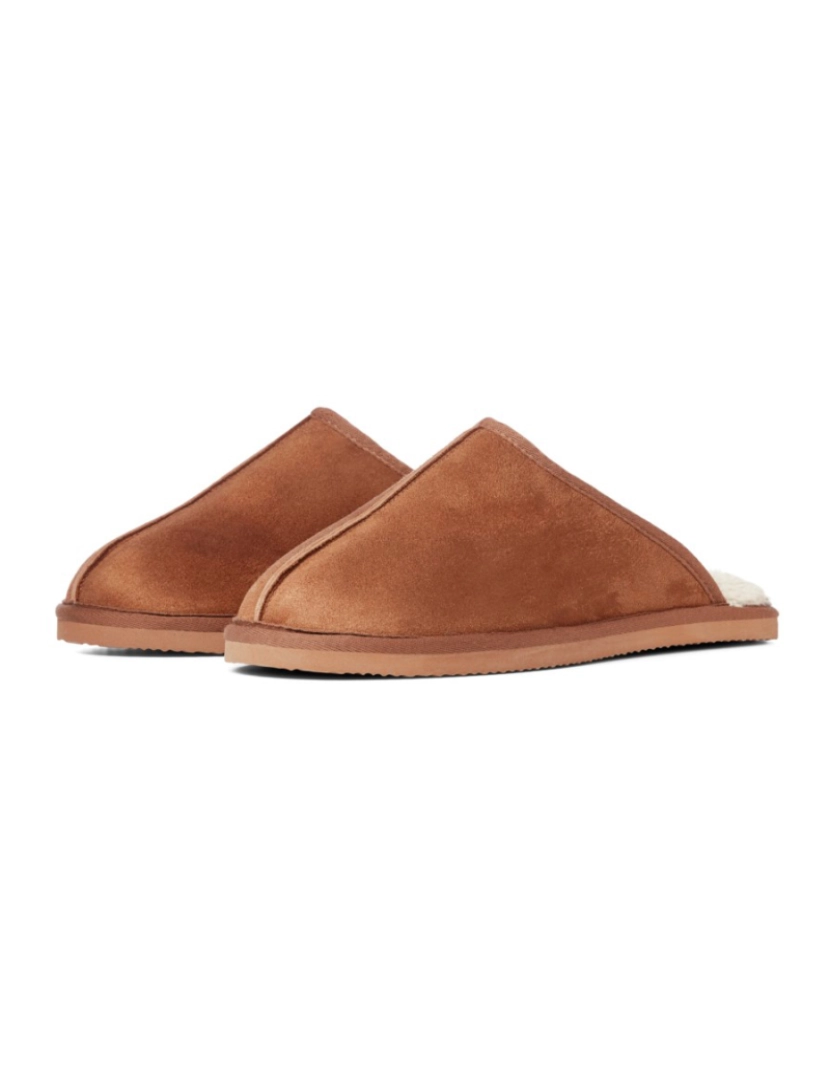 Jack & Jones - Jack & Jones Jfwdudely Microfiber Slipper Almond Marrom