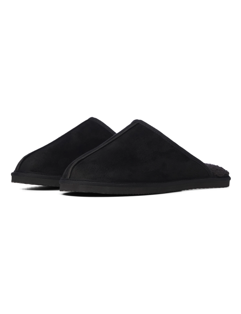 Jack & Jones - Jack & Jones Dudely Microfiber Pantoffel Negro