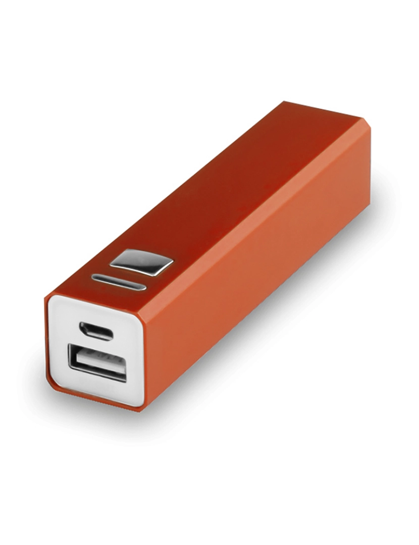 DAM - DAM Banco de potência  2200 mAh. Saída USB. Entrada micro USB 2,3x9,4x2,3 cm. Cor laranja