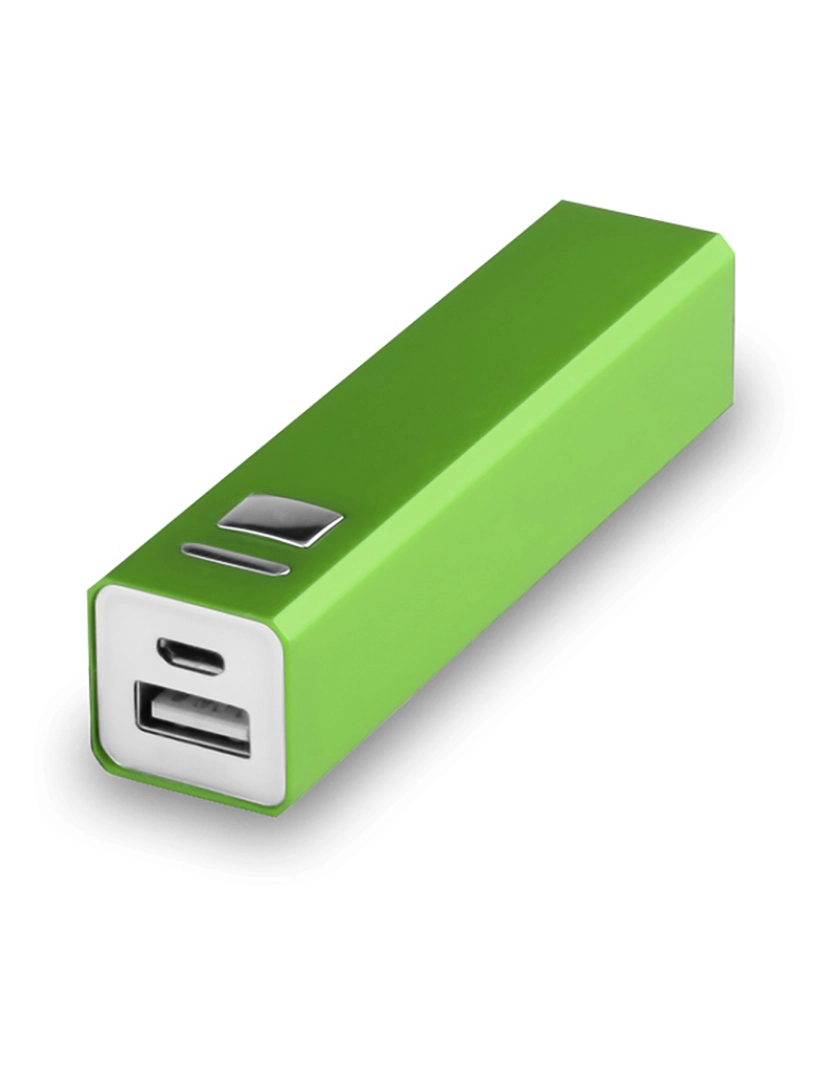 DAM - DAM Banco de potência  2200 mAh. Saída USB. Entrada micro USB 2,3x9,4x2,3 cm. Cor verde