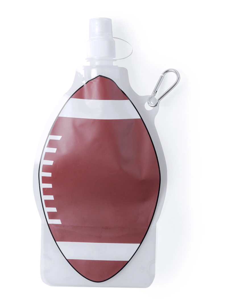 DAM - DAM Garrafa  Match 400 ml Futebol Americano. 16x21x3,3cm. Cor marron