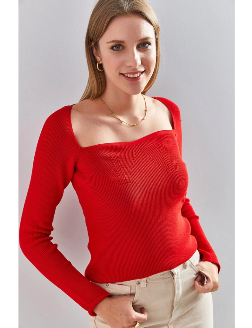 Defile - Sweatshirt de Senhora Vermelho