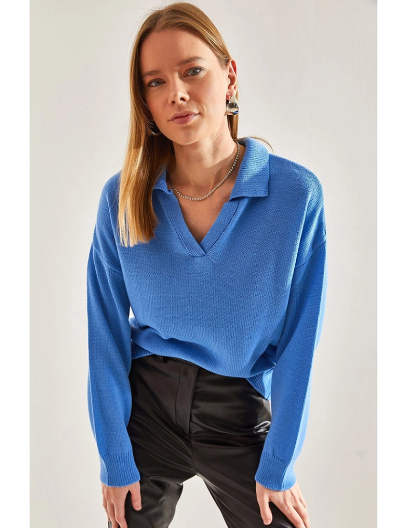 Defile - Sweatshirt de Senhora Azul