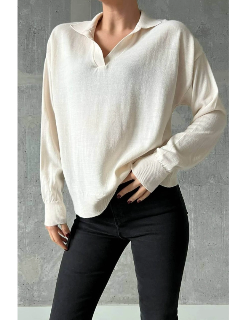 Defile - Sweatshirt de Senhora Creme