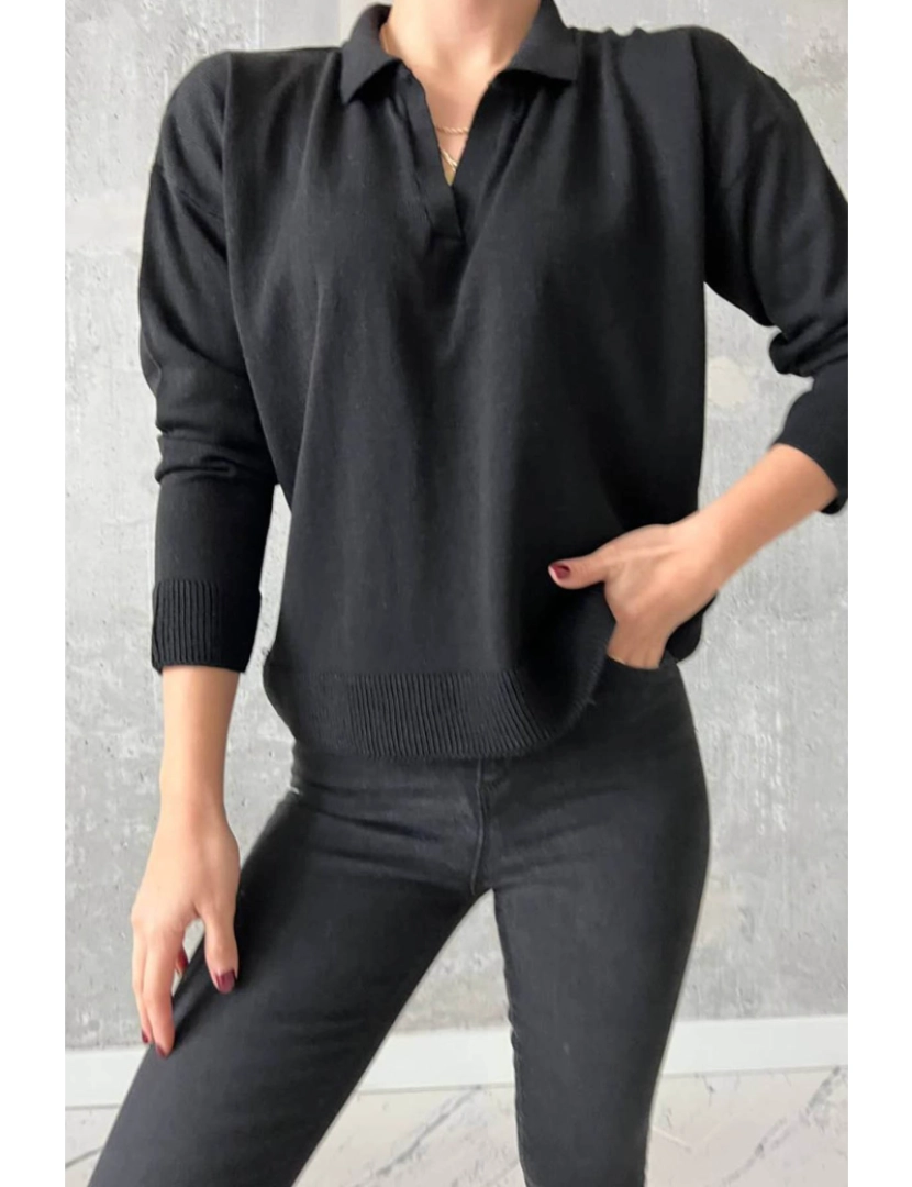 Defile - Sweatshirt de Senhora Preto