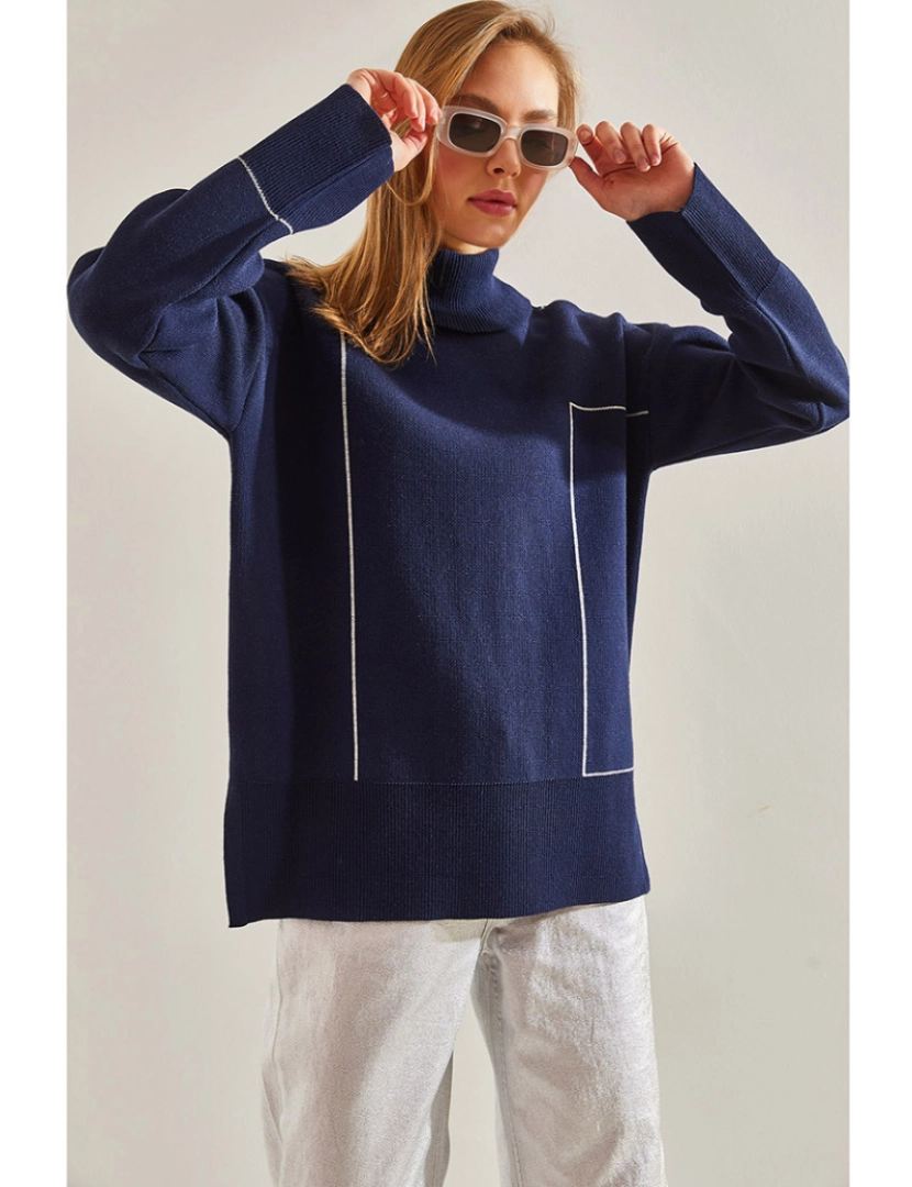 Defile - Sweatshirt de Senhora Azul escuro