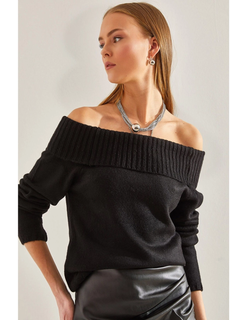 Defile - Sweatshirt de Senhora Preto