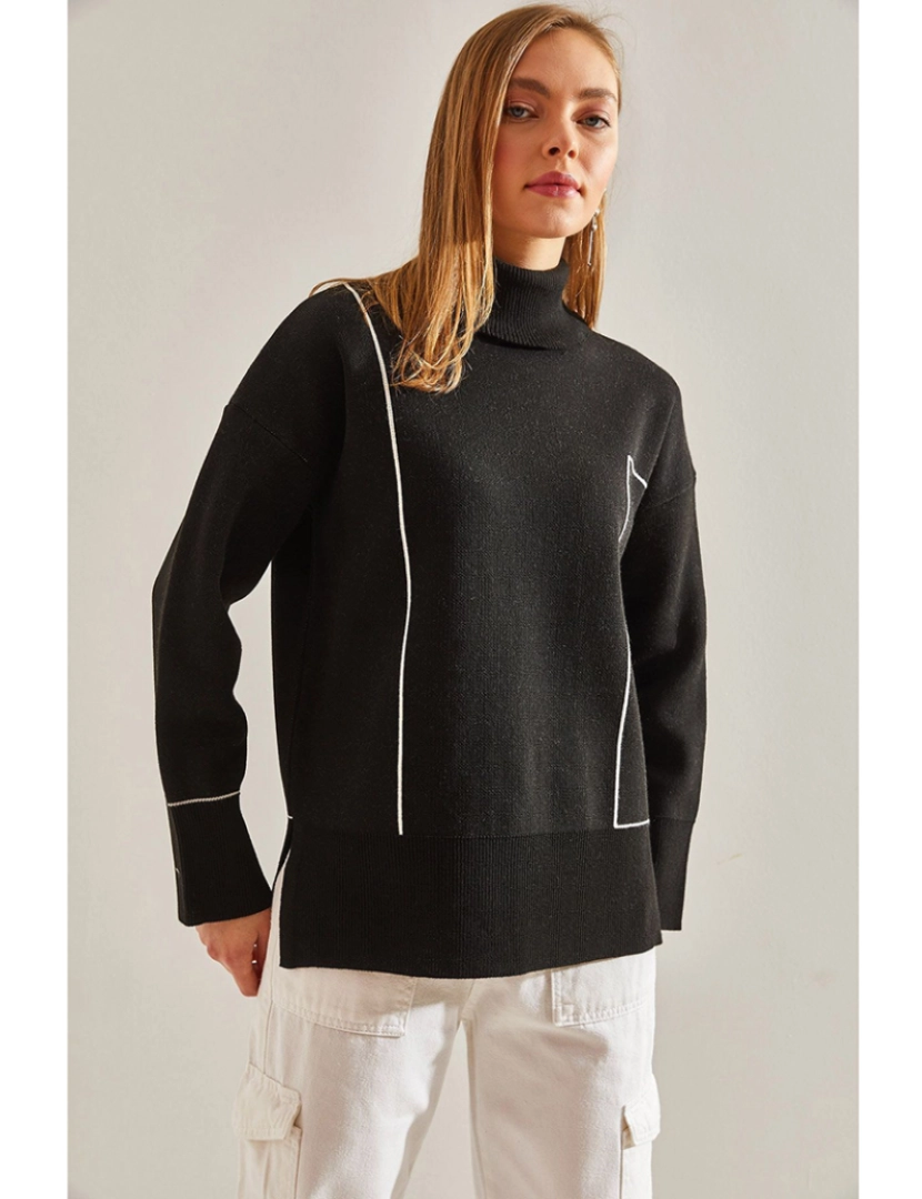 Defile - Sweatshirt de Senhora Preto