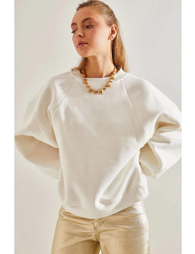 Defile - Sweatshirt de Senhora Branco