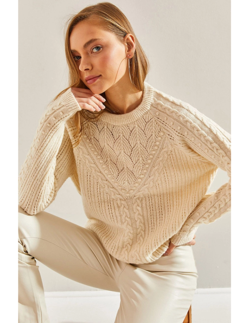 Defile - Sweatshirt de Senhora Creme