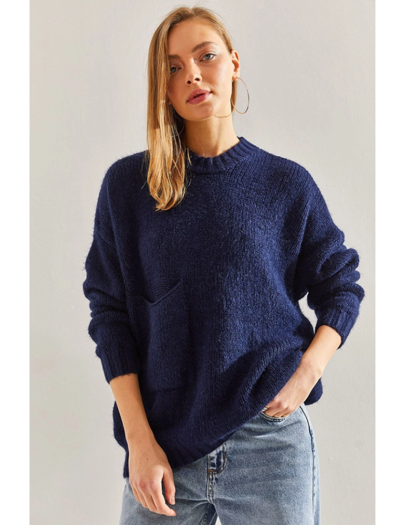 Defile - Sweatshirt de Senhora Azul escuro