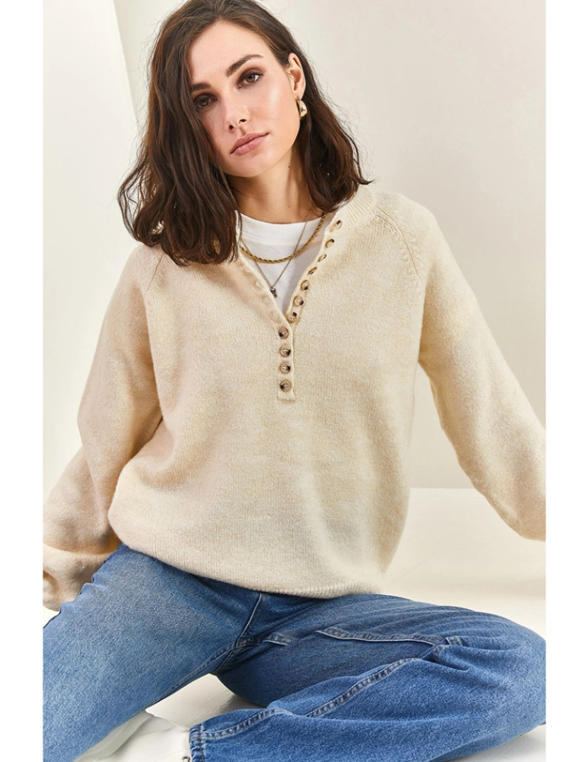 Defile - Sweatshirt de Senhora Creme