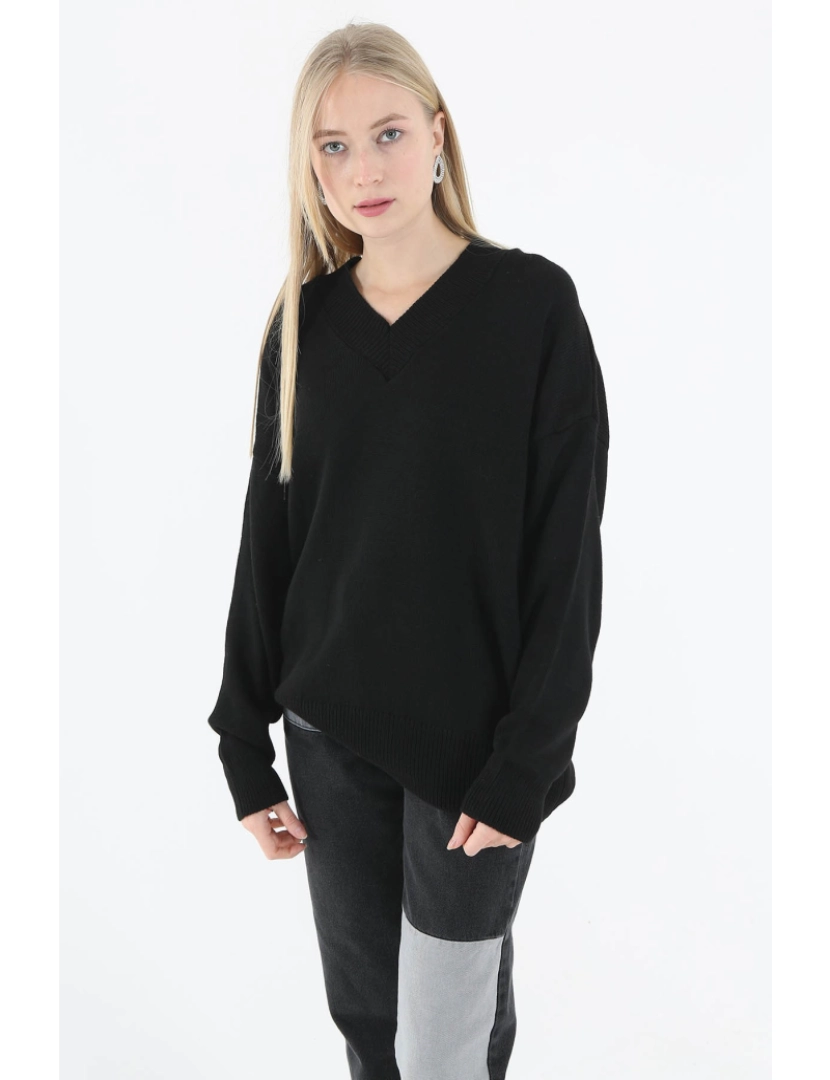 Defile - Sweatshirt de Senhora Preto