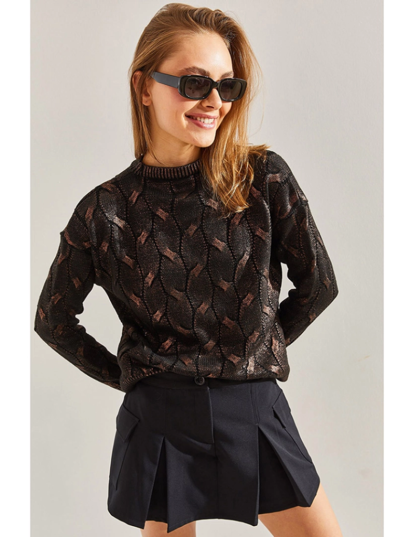 Defile - Sweatshirt de Senhora Preto