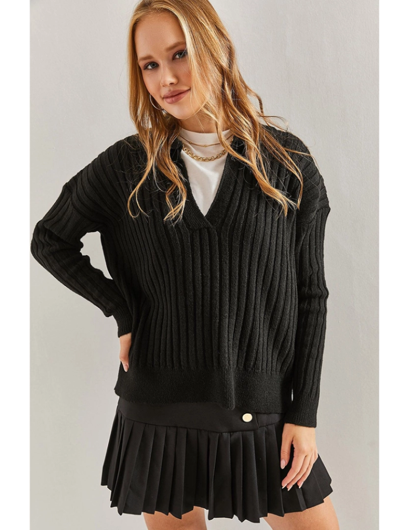 Defile - Sweatshirt de Senhora Preto