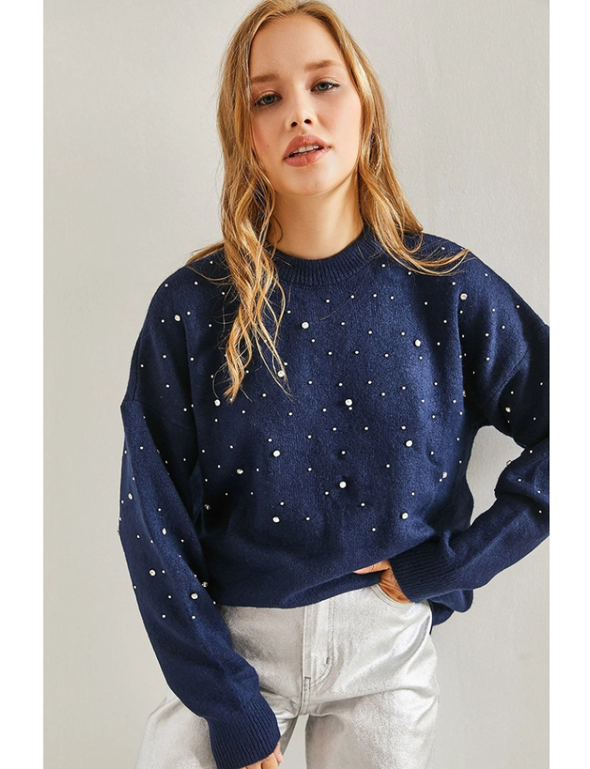 Defile - Sweatshirt de Senhora Azul escuro