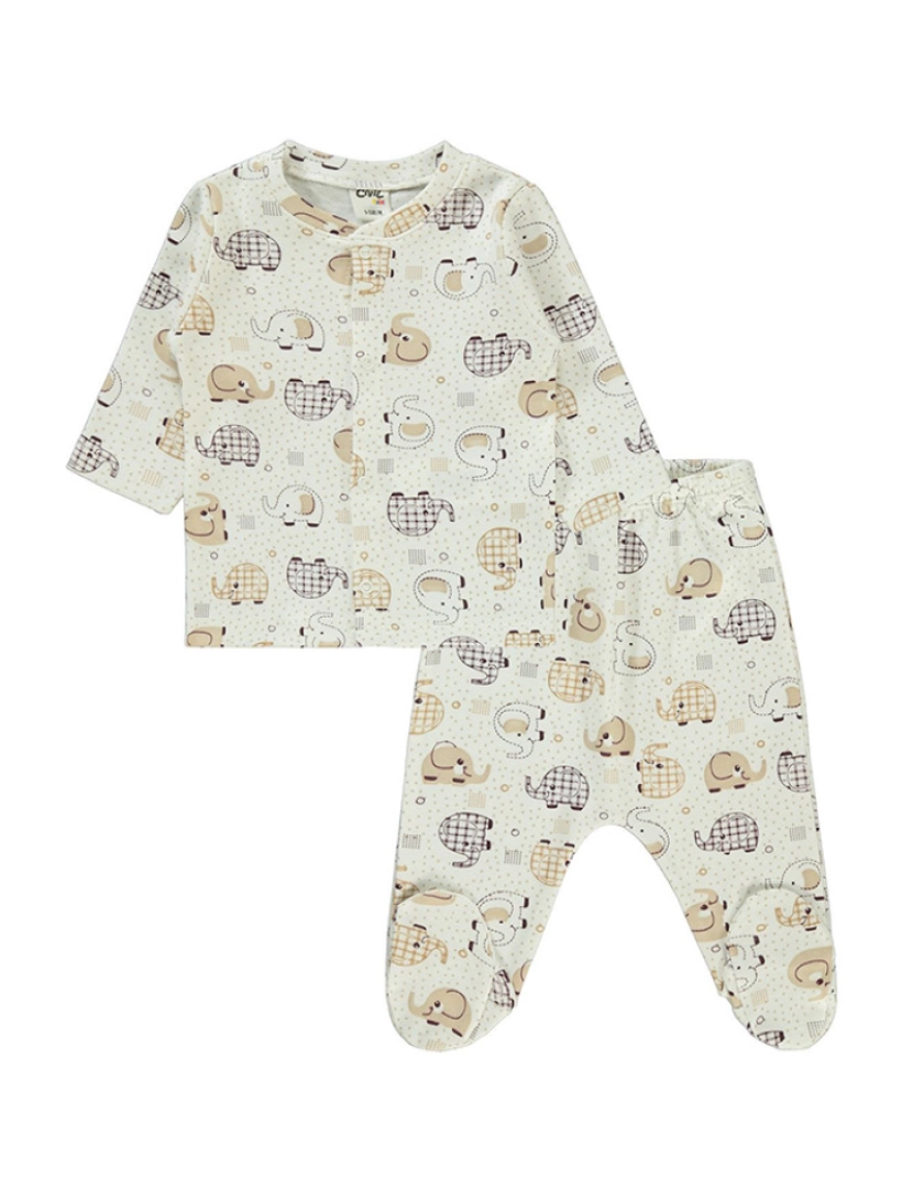 Cosima - Conjunto Pijama Bebé (2 Peças) de Bebé Marrom