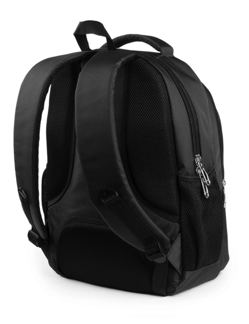 imagem de DAM Mochila  Arcano confeccionada em resistente nylon 600D com compartimento interno acolchoado para laptop. 32,5x25x44 cm. Cor preta3