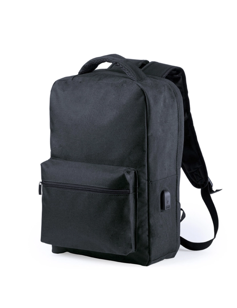 imagem de DAM Mochila antifurto  Komplete confeccionada em poliéster 300D, com tomada USB externa. Bolso lateral com proteção RFID. 30x12x43 cm. Cor preta6