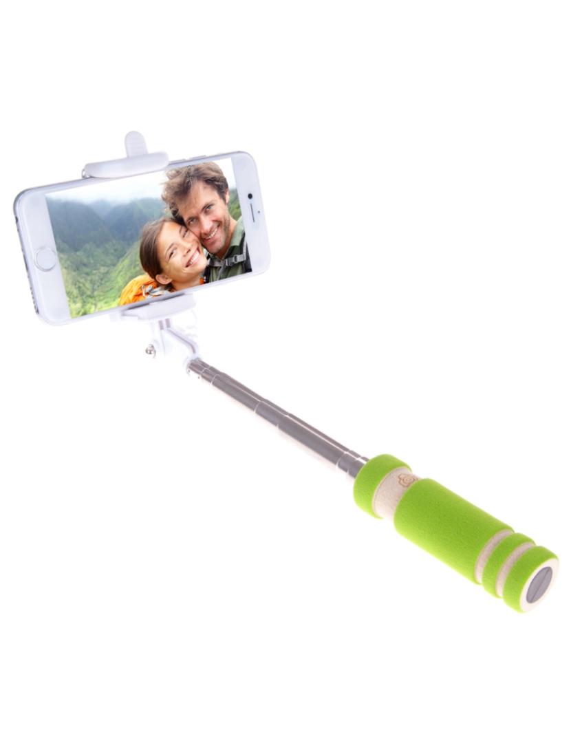 imagem de DAM  Mini Selfie Stick com pega antiderrapante 4x3x14 cm. Cor verde3