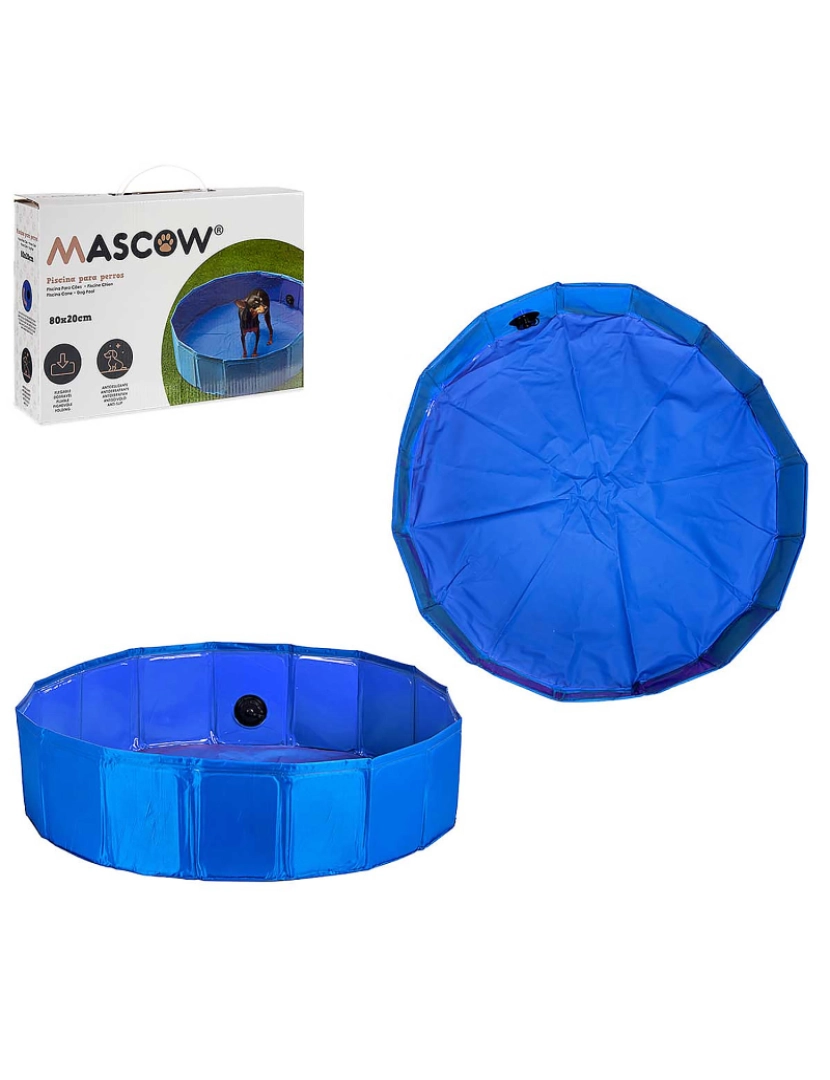 DAM - DAM Piscina para cães  80x20 cm. 80x20x80 cm. Cor azul