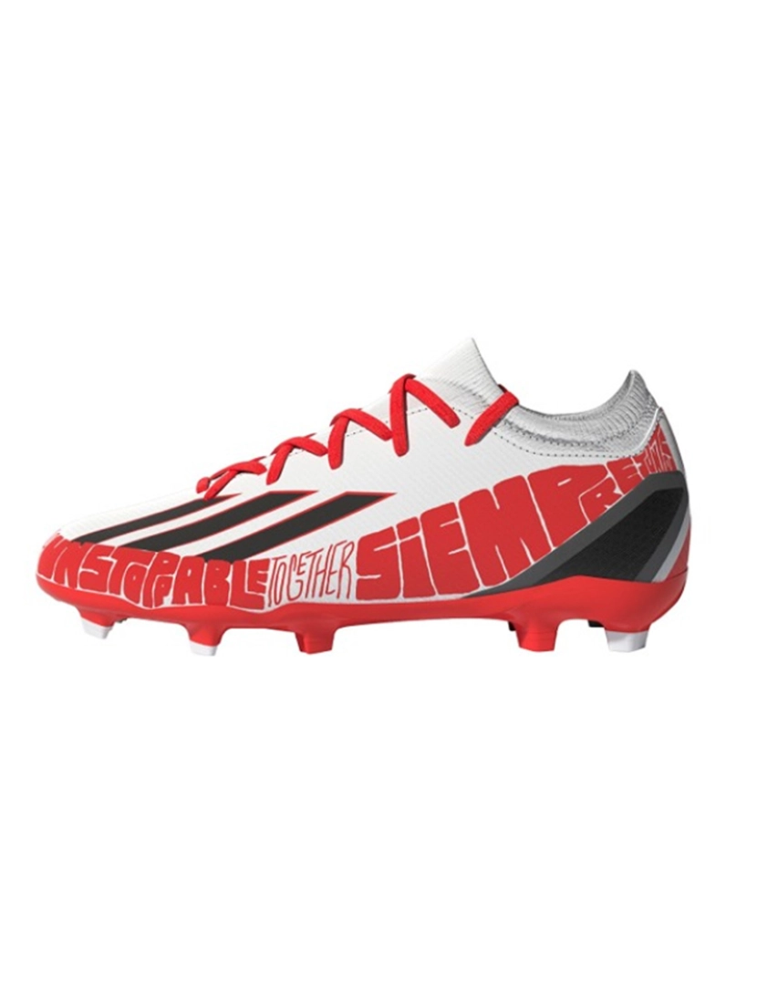 Adidas - Ténis Unisexo Branco e Preto X SPEEDPORTAL MESSI.3 FG J