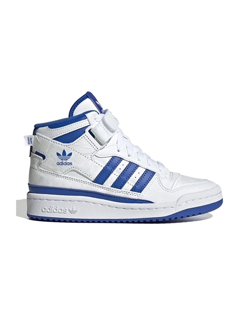 Adidas - Ténis Unisexo Branco e Azul FORUM MID J