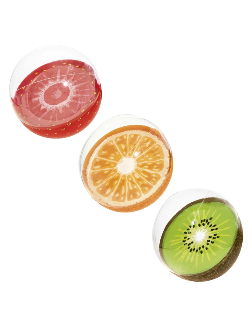 imagem de DAM Bola de praia de frutas  Bestway Ø 46 cm. 3 designs variados 46x46x46 Cm. Cor: Multicolorido1