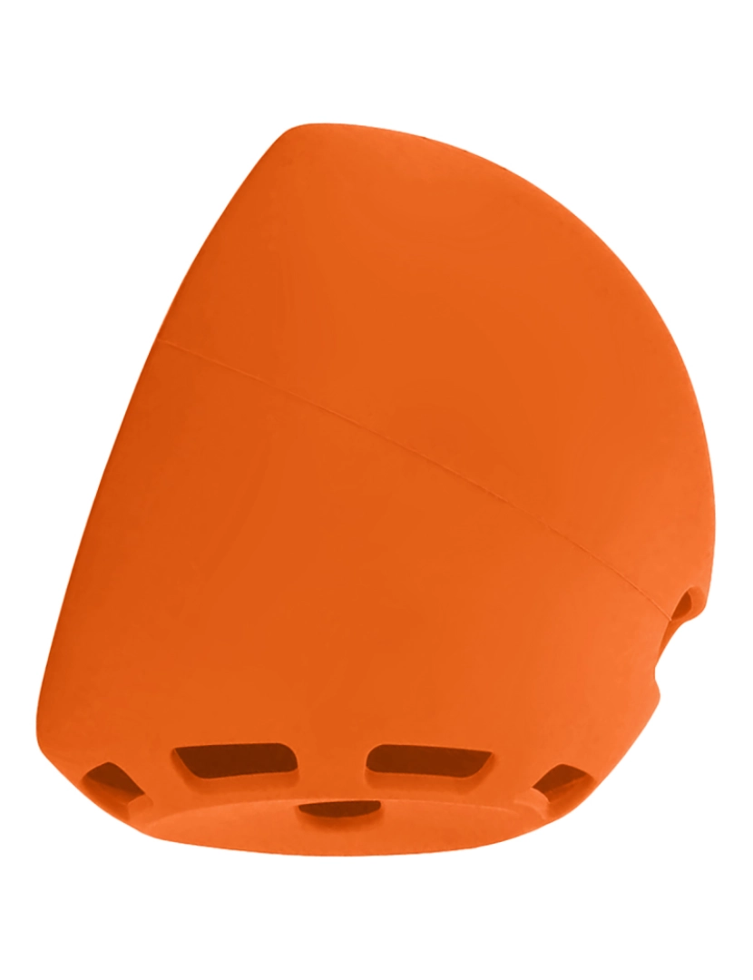 imagem de DAM Capa de silicone  para Amazon Echo Spot 10x7x10 cm. Cor laranja3