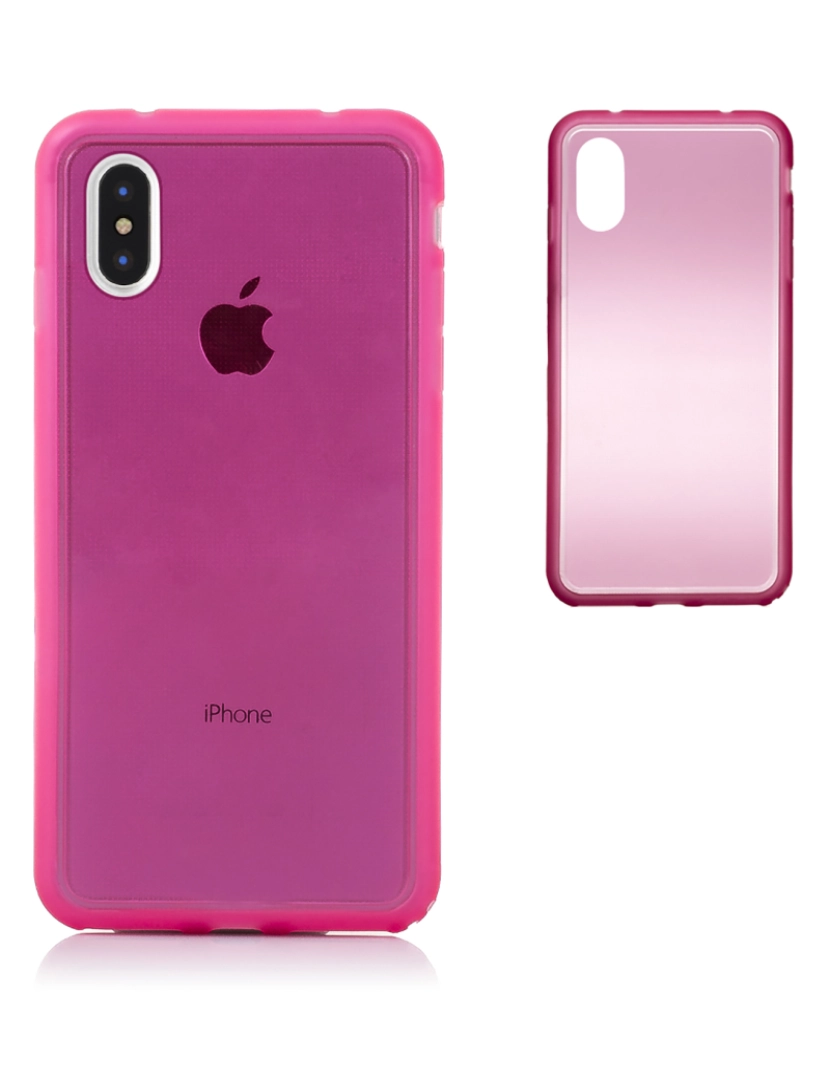 DAM - DAM CAPA TPU TRANSPARENTE  COM IPHONE COR X 7x1x14 Cm. Cor rosa