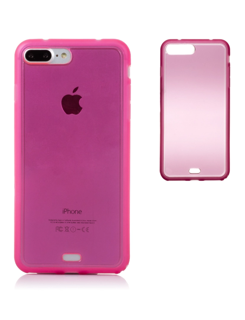 DAM - DAM CAPA TPU TRANSPARENTE  PARA IP7 PLUS / 8 PLUS 815 Cm. Cor rosa