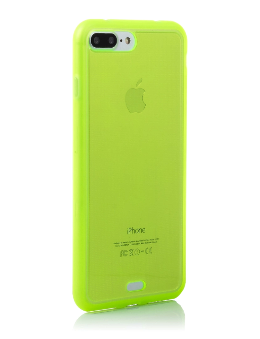 imagem de DAM CAPA TPU TRANSPARENTE  PARA IP7 PLUS / 8 PLUS 815 Cm. Cor verde2