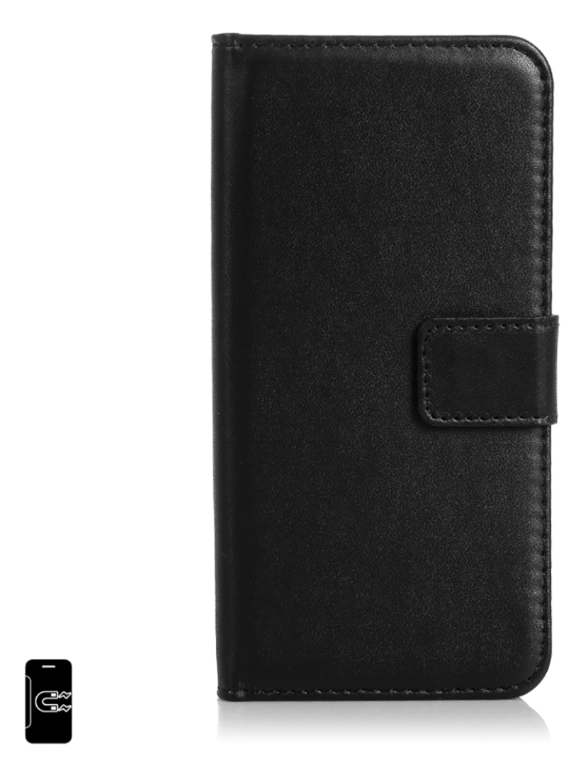 DAM - DAM  Capa de couro sintético para iPhone 7/8 7x2x14 Cm. Cor preta